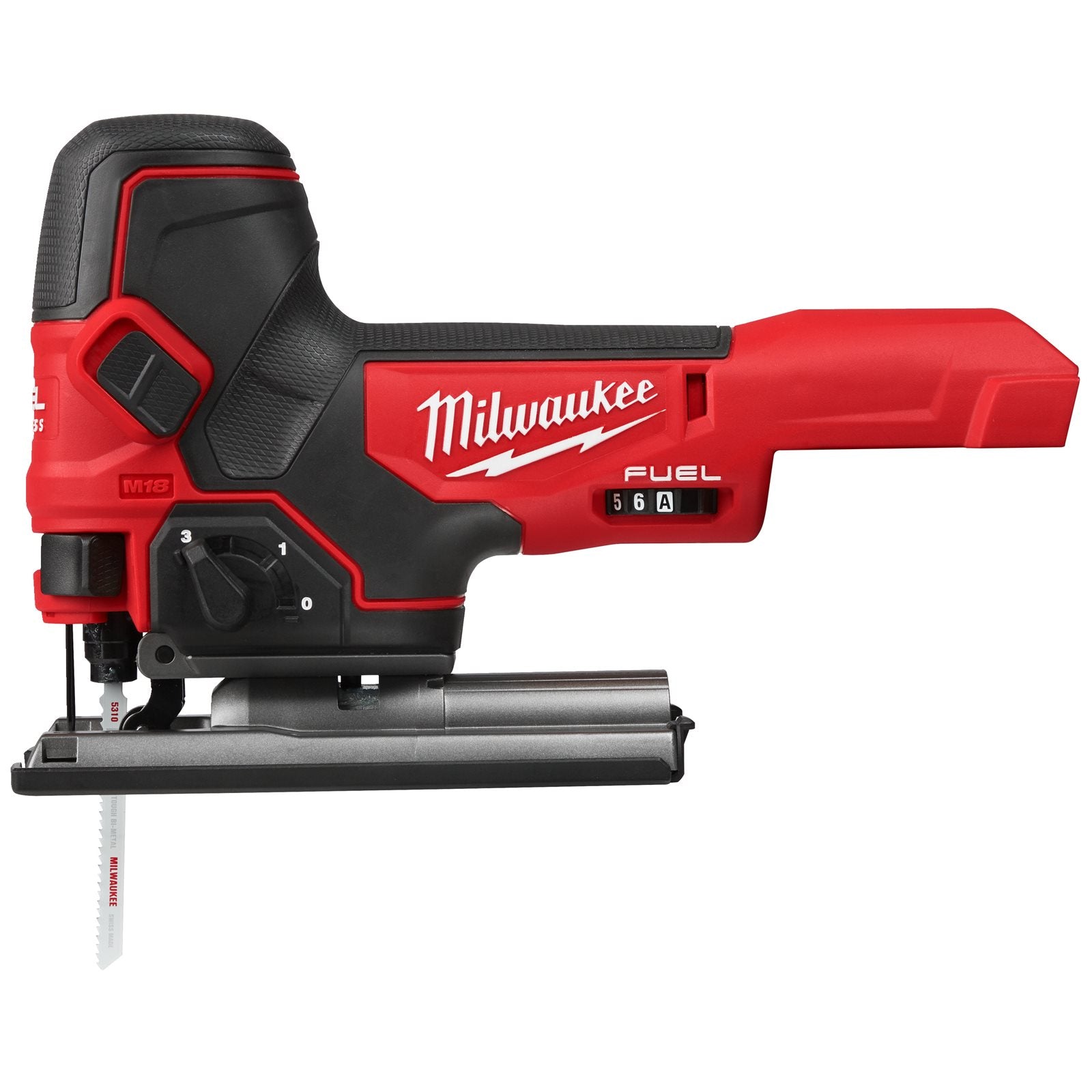 Milwaukee Akku-Stichsäge M18 FBJS-0X (Max. Schnittleistung Holz: 100 mm, 5-fache Pendelhubeinstellung, ohne Akku in HD Box)