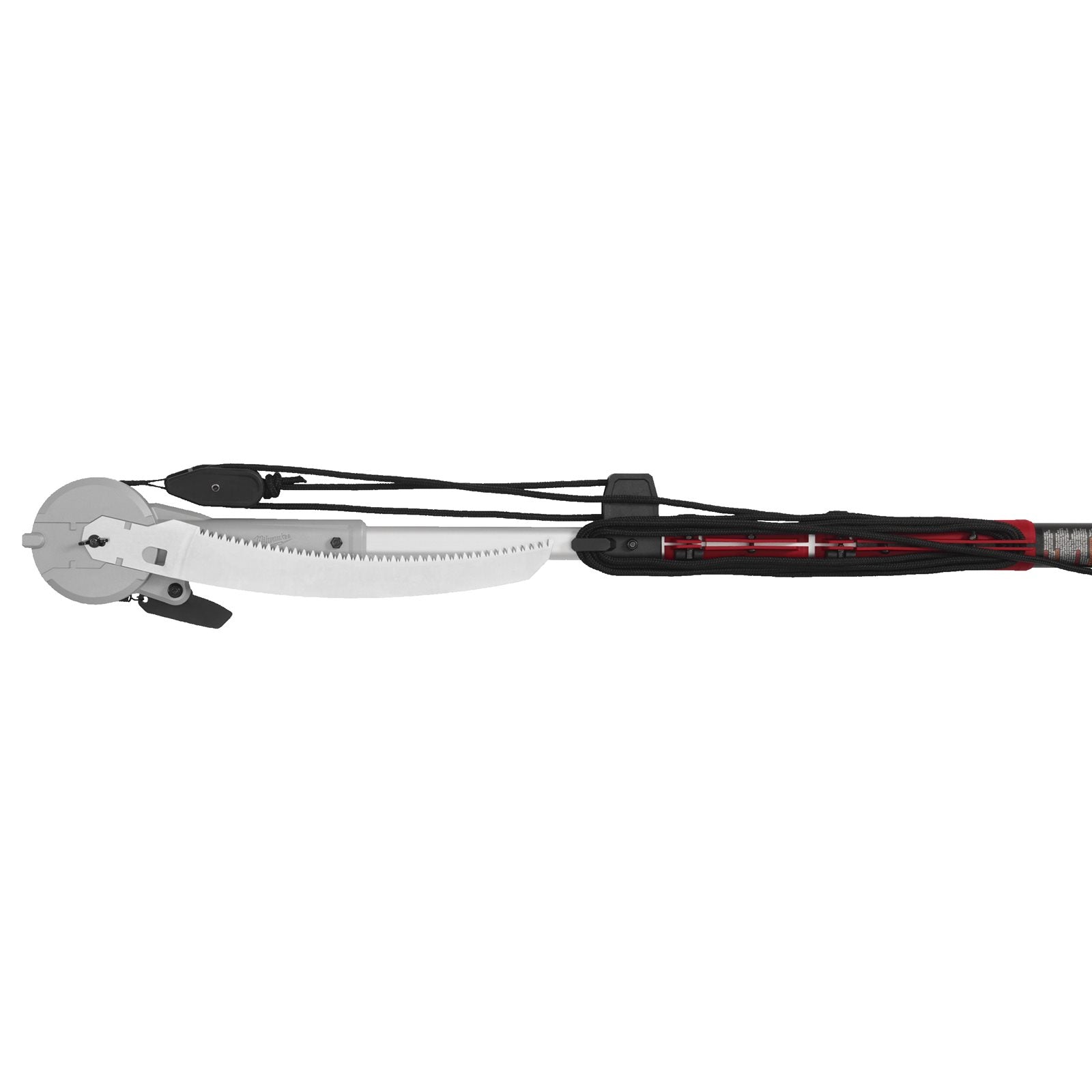 Milwaukee Teleskop-2-in-1 Hochentaster (Länge: 2,1 - 4,9 m, vereint Säge & Astschere, Max. Schnitt-Ø: 180 mm, Messerlänge: 330 mm)