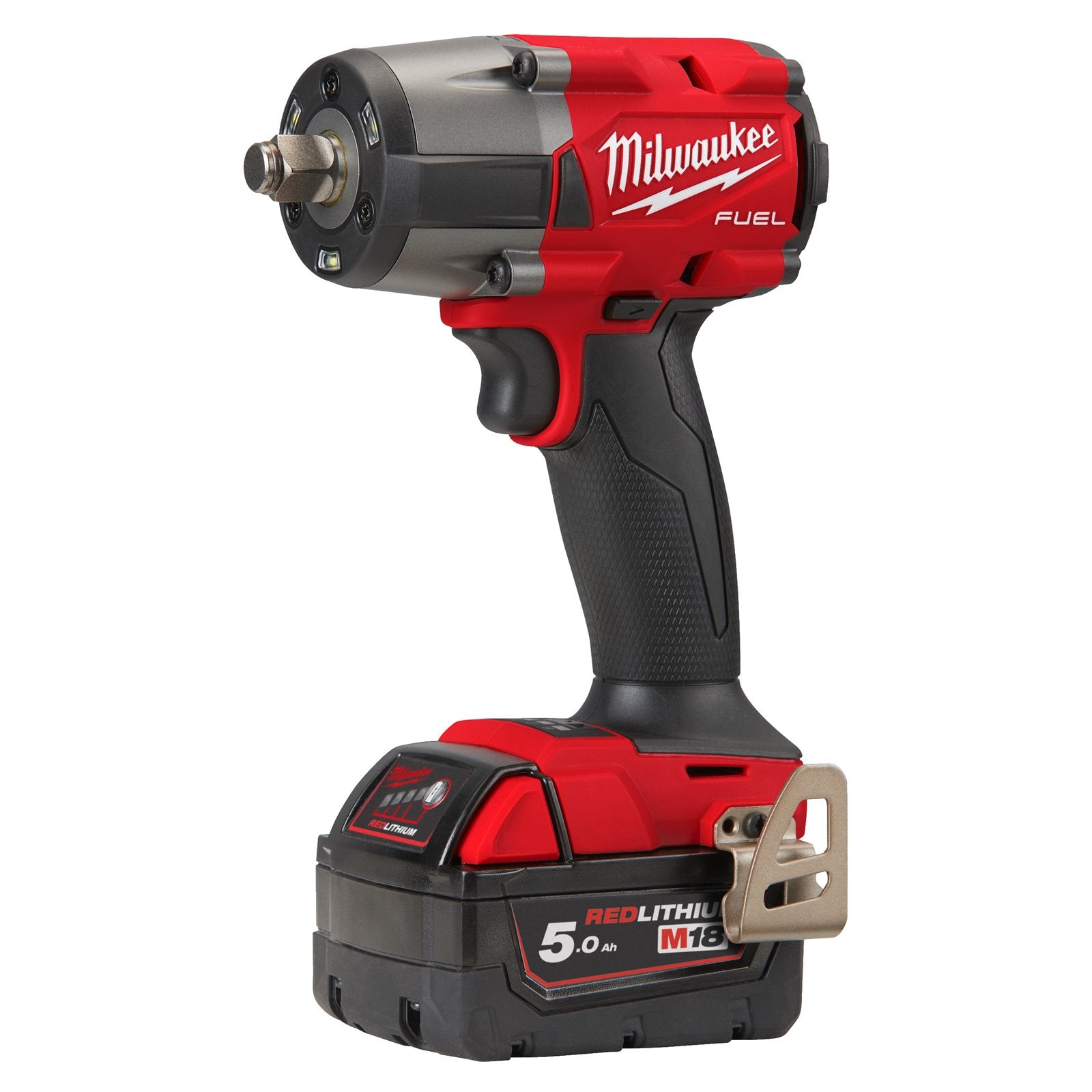 Milwaukee Akku-Schlagschrauber M18 FMTIW2F12-502X (1/2" mit Sprengring, Drehmoment: 745 Nm, mit 2 x 5,0 Ah Akku in HD-Box)