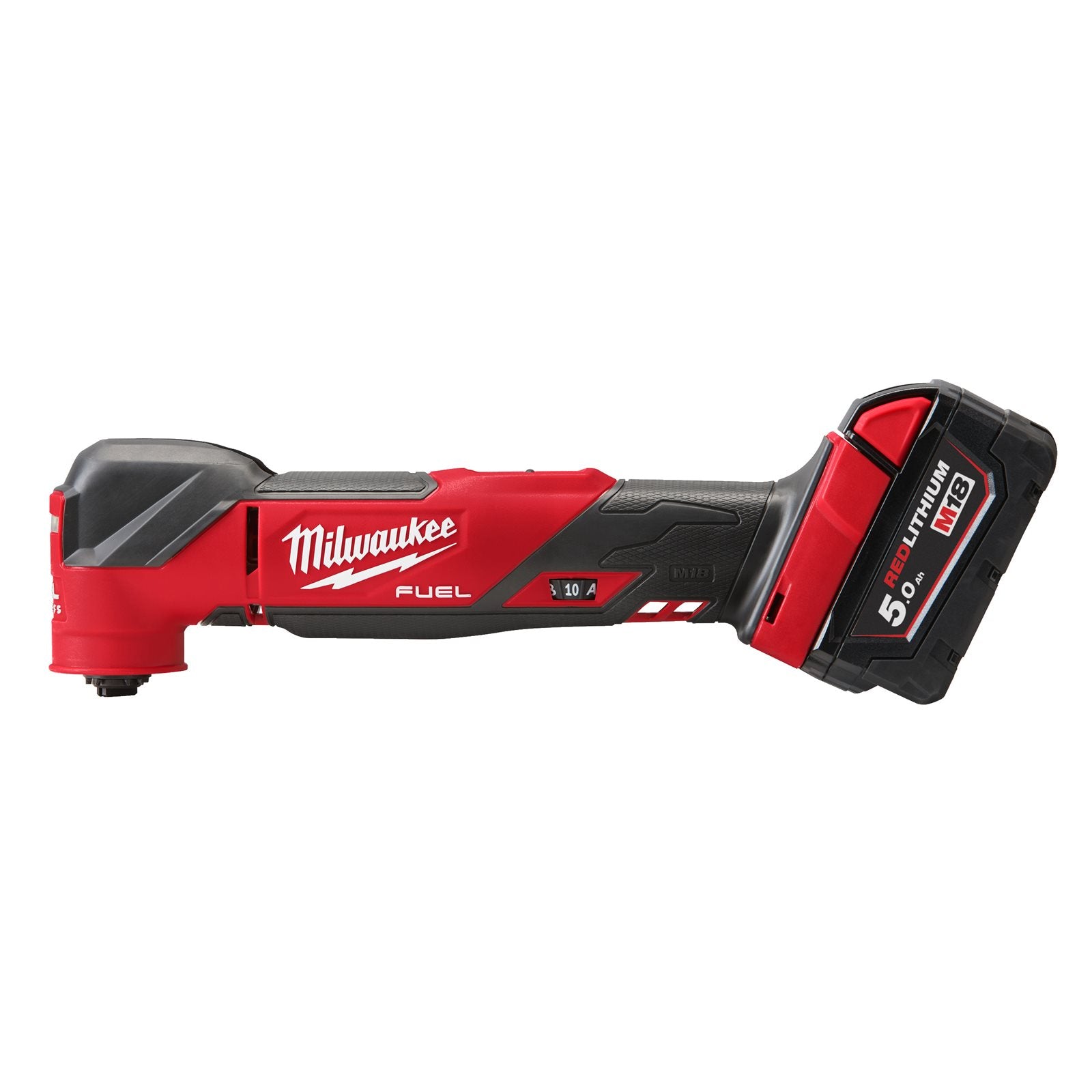 Milwaukee Akku-Multitool M18 FMT-502X (Oszillationswinkel: 2,1°, FIXTEC Schnellwechselsystem inkl. Universal-Adapter, mit 2 x 5,0 Ah Akku in HD Box)