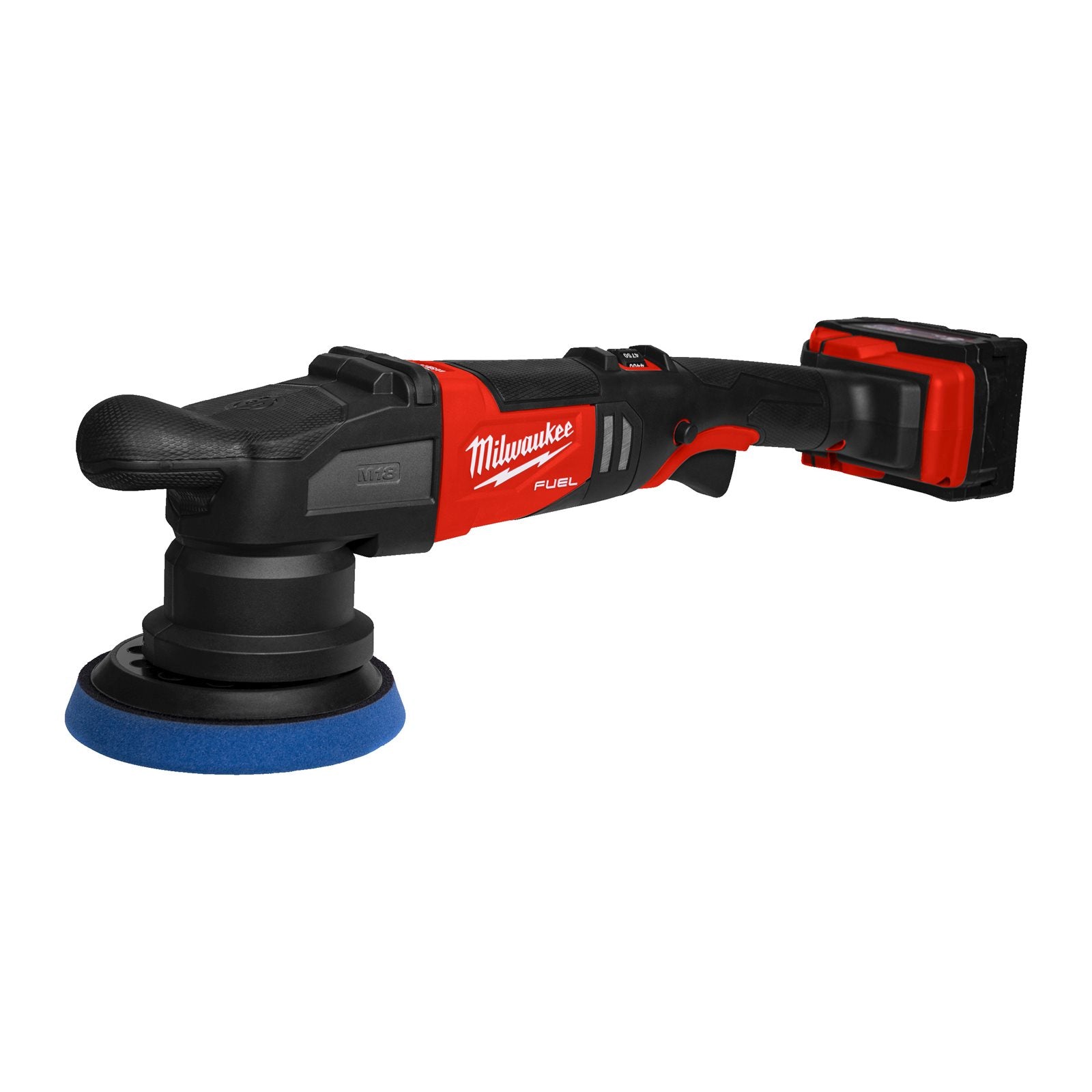 Milwaukee Akku-Exzenter-Polierer M18 FROP15-502X (Scheiben-Ø: 125 mm, Schwingkreis: 15 mm, Drehzahl: 2.650 - 5.100 U/min, mit 2 x 5,0 Ah Akku in HD Box)