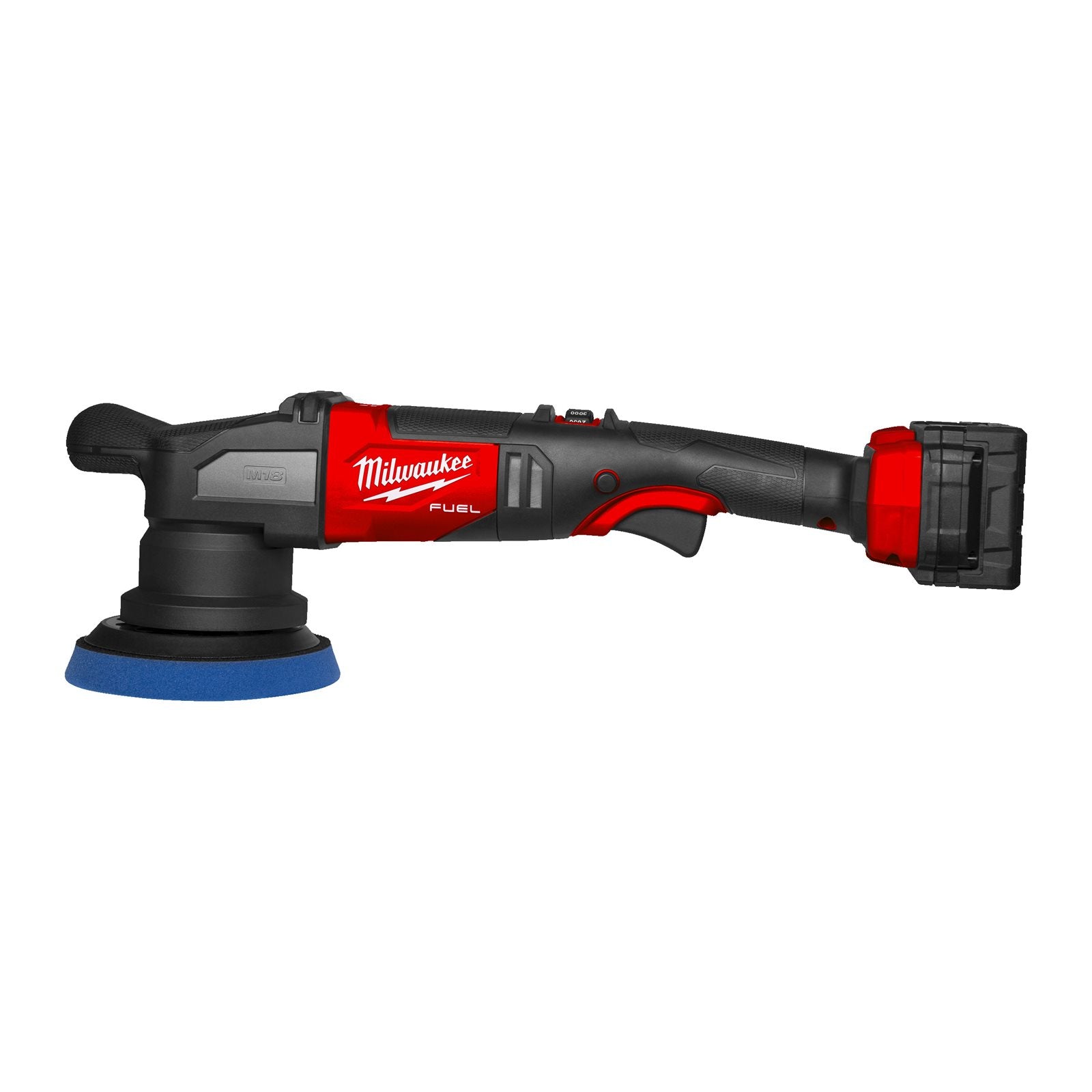 Milwaukee Akku-Exzenter-Polierer M18 FROP15-502X (Scheiben-Ø: 125 mm, Schwingkreis: 15 mm, Drehzahl: 2.650 - 5.100 U/min, mit 2 x 5,0 Ah Akku in HD Box)