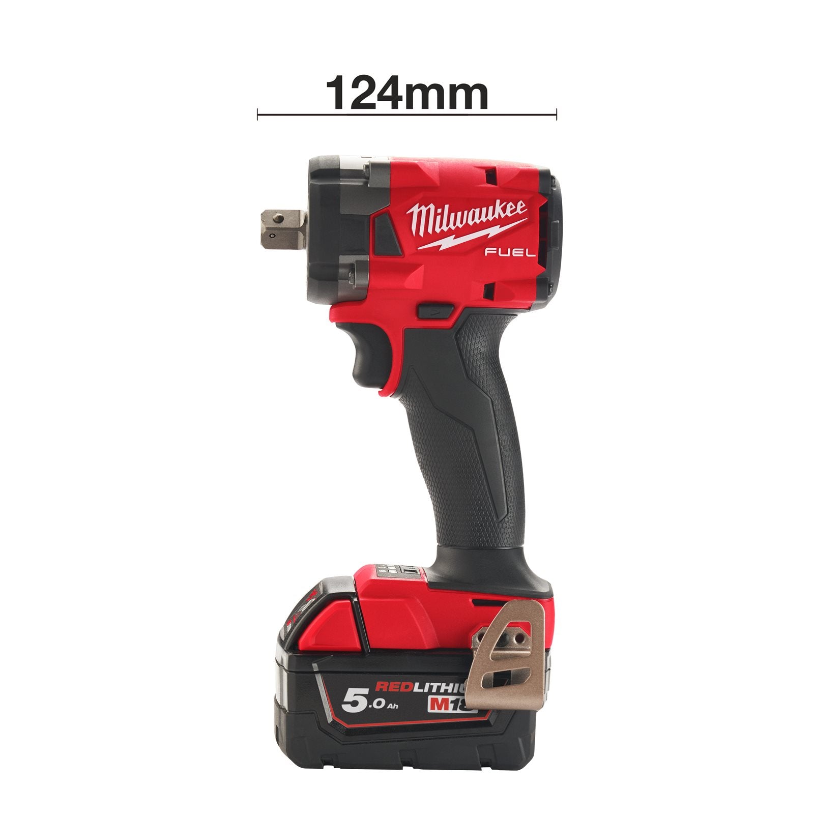 Milwaukee Akku-Schlagschrauber M18 FIW2P12-0X (Drehmoment: 339 Nm, 1/2"-Vierkant mit PIN, ohne Akku in HD Box)