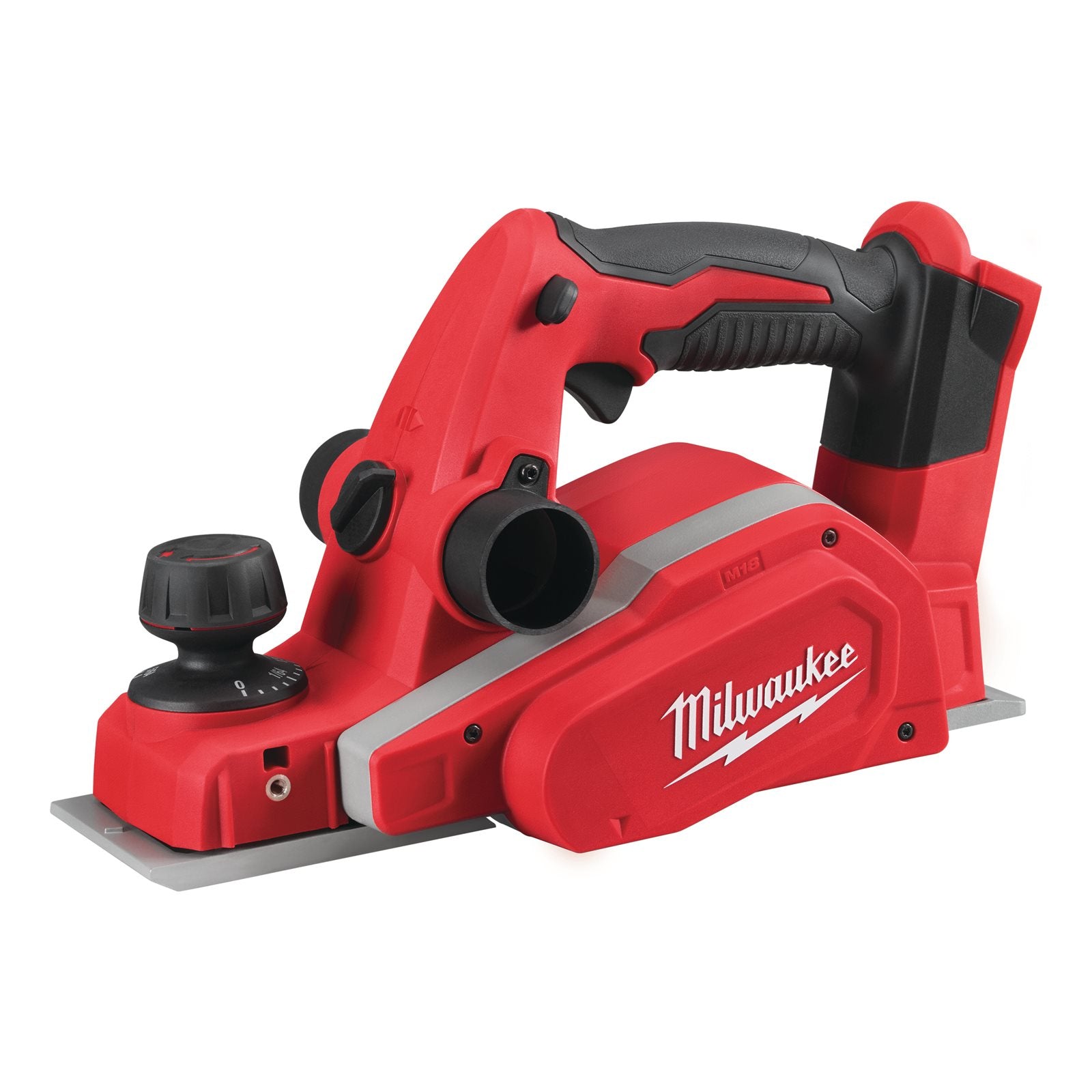 Milwaukee Akku-Hobel M18 BP-0 (Hobelbreite: 82 mm, Falztiefe: 10,7 mm, Spannabnahme: 2 mm, Drehzahl: 14000 U/min, ohne Akku)
