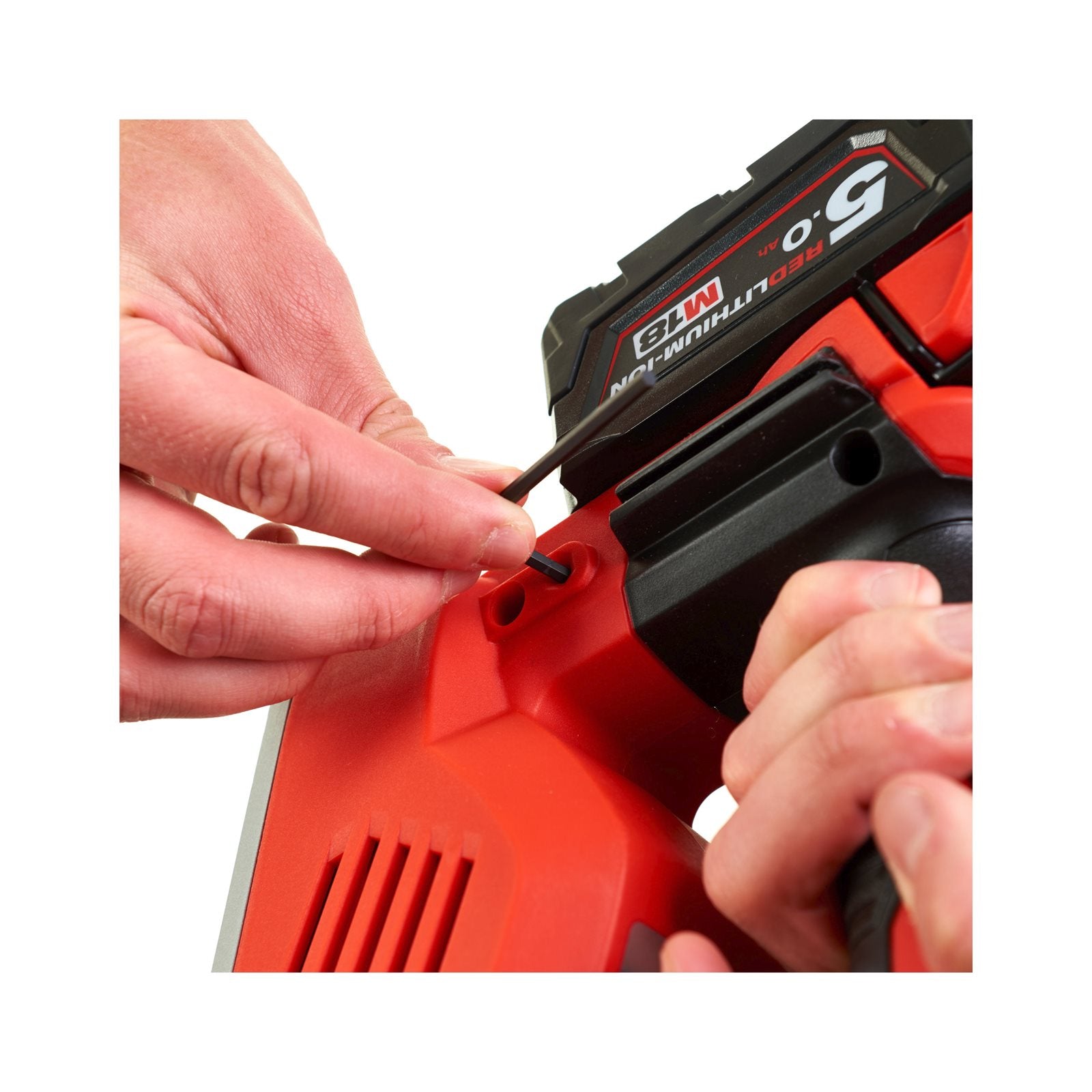 Milwaukee Akku-Hobel M18 BP-0 (Hobelbreite: 82 mm, Falztiefe: 10,7 mm, Spannabnahme: 2 mm, Drehzahl: 14000 U/min, ohne Akku)