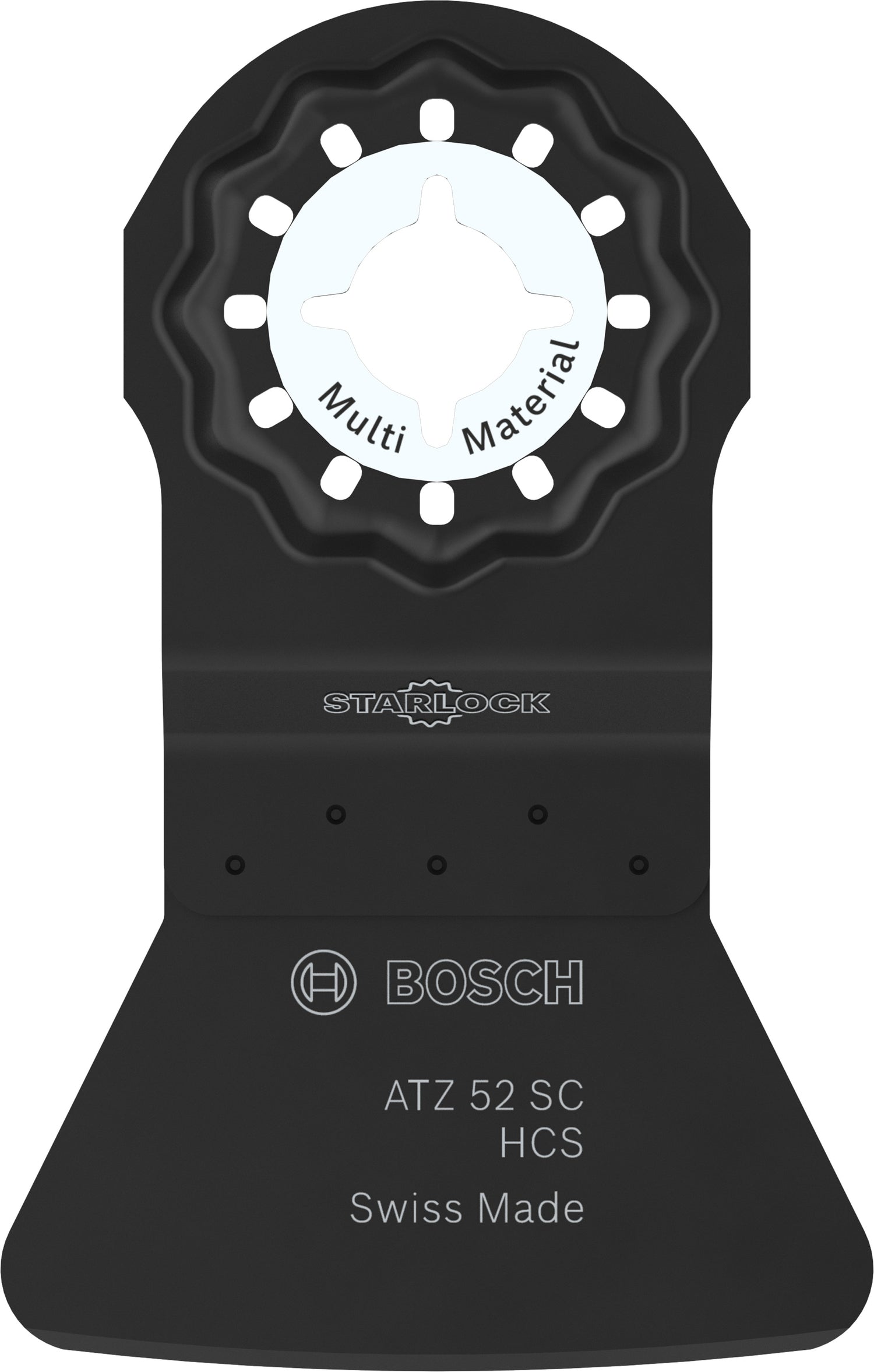Bosch Schaber ATZ 52 SC starr (Starlock, HCS, Multi Material, Abschaben von Mörtel, Fliesenkleber und Teppichkleber, 52 x 26 mm)