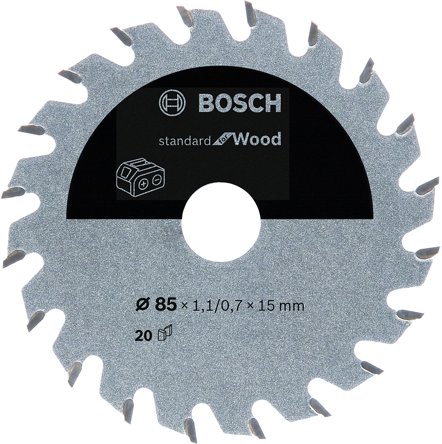 Bosch PRO Wood cordless Kreissägeblatt, 85 x 1,1 x 15 mm