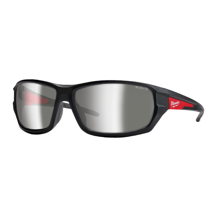 Milwaukee Performance Schutzbrille (silber verspiegelt, beschlagfrei, kratzfest)