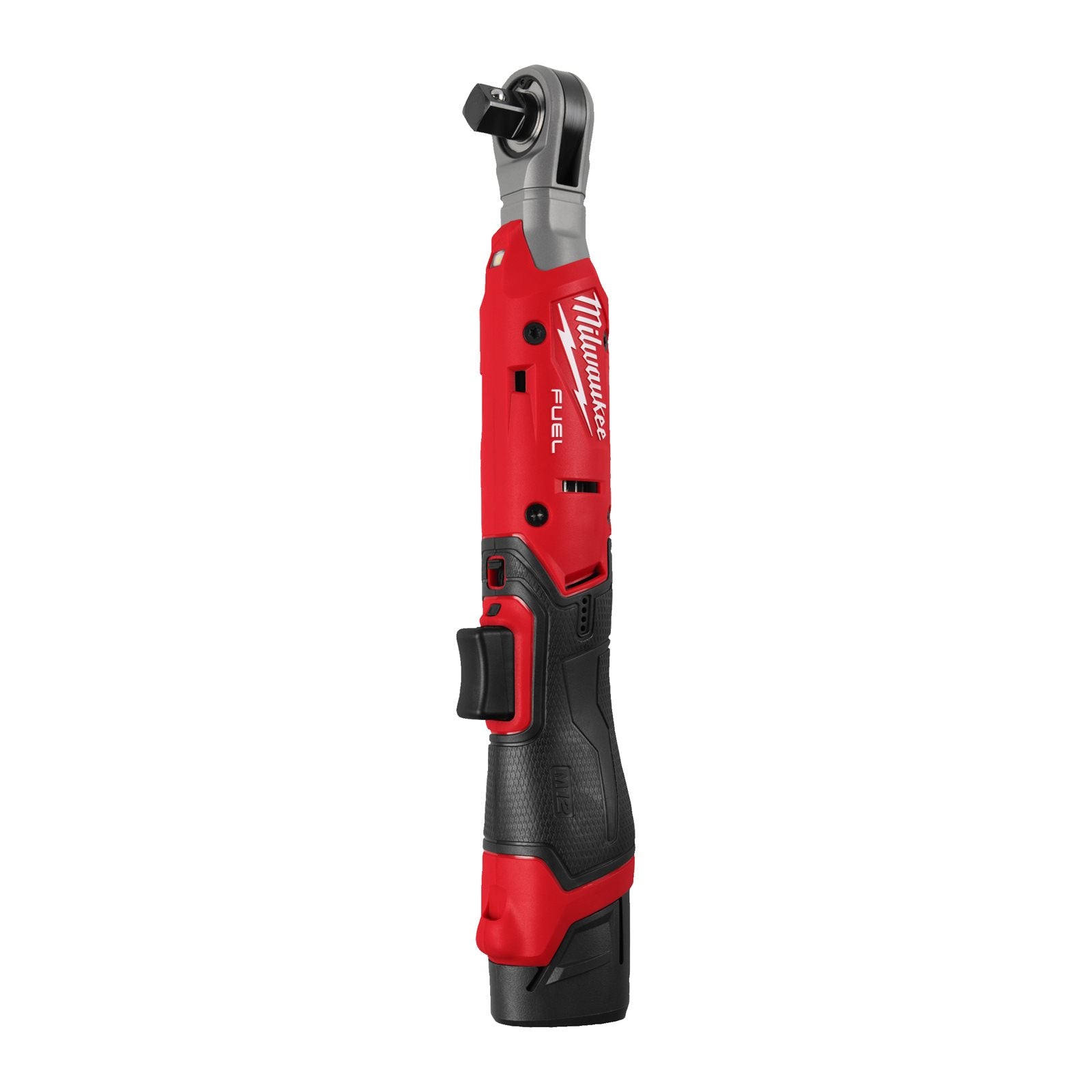 Milwaukee Akku-Ratsche M12 FIR12G2-252B (Aufnahme: 1/2"-Vierkant, Drehmoment: 108 Nm, Drehzahl: 0 - 300 U/min, inkl. 2 x 2,5 Ah Akku in Tasche)