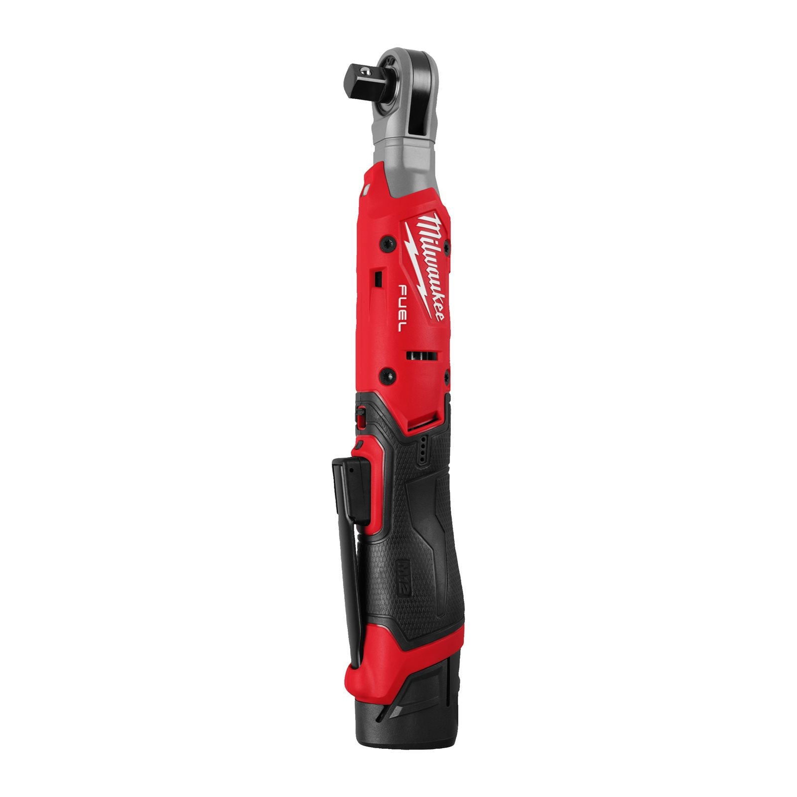 Milwaukee Akku-Ratsche M12 FIR12G2-252B (Aufnahme: 1/2"-Vierkant, Drehmoment: 108 Nm, Drehzahl: 0 - 300 U/min, inkl. 2 x 2,5 Ah Akku in Tasche)