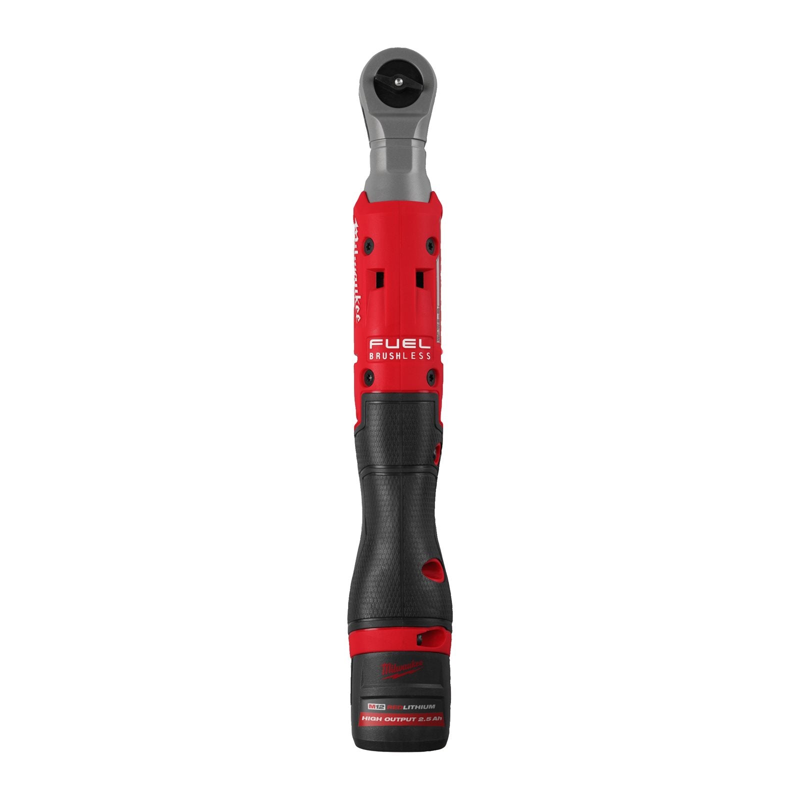 Milwaukee Akku-Ratsche M12 FIR12G2-252B (Aufnahme: 1/2"-Vierkant, Drehmoment: 108 Nm, Drehzahl: 0 - 300 U/min, inkl. 2 x 2,5 Ah Akku in Tasche)