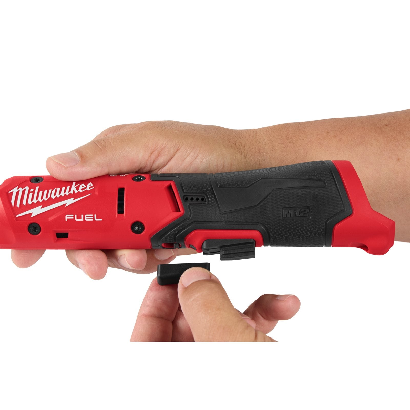 Milwaukee Akku-Ratsche M12 FIR38G2-252B (Aufnahme: 3/8"-Vierkant, Drehmoment: 95 Nm, Drehzahl: 0-400 U/min, inkl. 2 x 2,5 Ah Akku in Tasche)