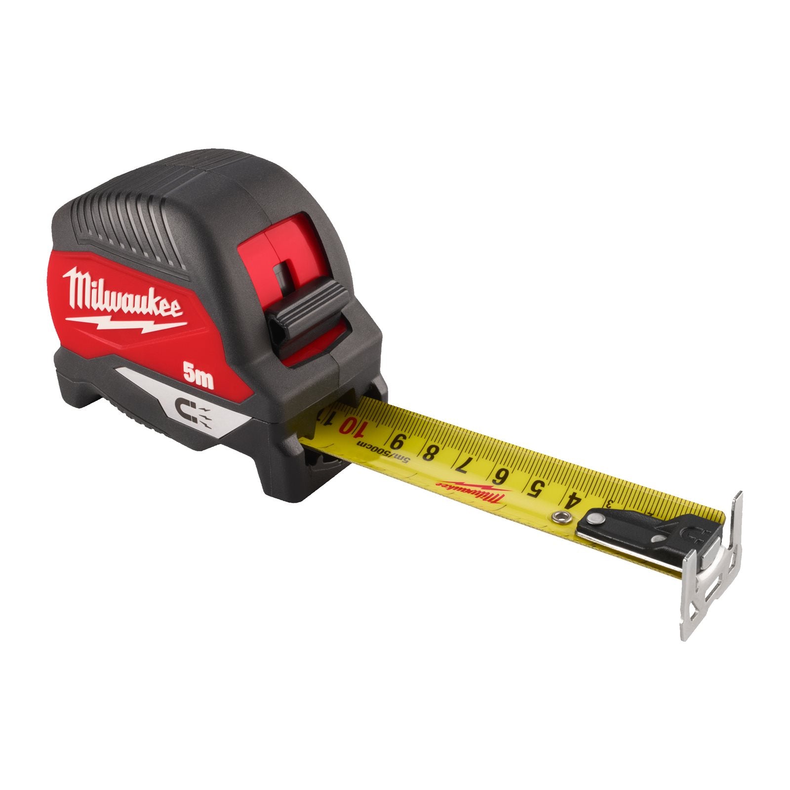 Milwaukee Premium-Bandmaß 5 m (magnetisch, 30 mm breites Band, Architektenskala, beidseitig bedrucktes Band, GEN IV)