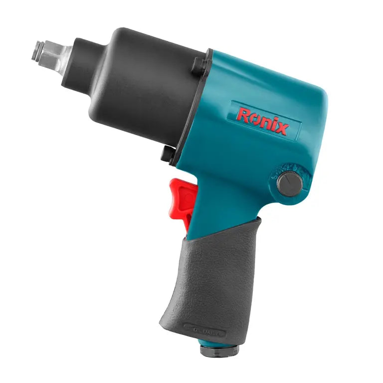 Ronix 1/2" Druckluft-Schlagschrauber RA-1201 (Max. Drehmoment: 900 Nm, Betriebsdruck: 90 PSI / 6,3 bar, Leerlaufdrehzahl 7500 U/min)