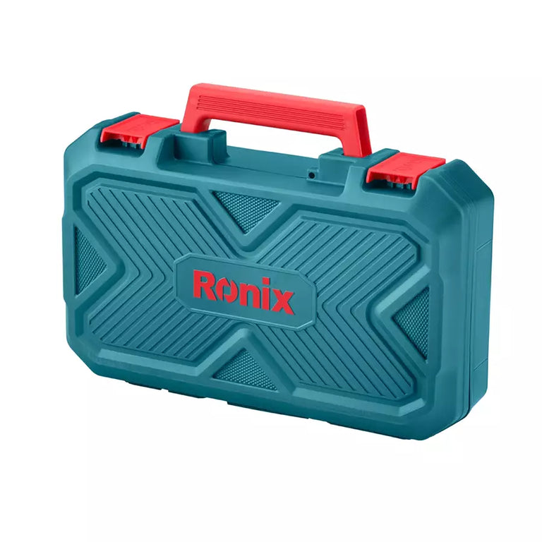 Ronix Akku-Schlagbohrschrauber 8670 (Max. Drehmoment: 60 Nm, Bohrfutter: 13 mm, kompatibel mit Makita 18V Akkus, inkl. 2 x 20V / 2,0 Ah Akku im Koffer)