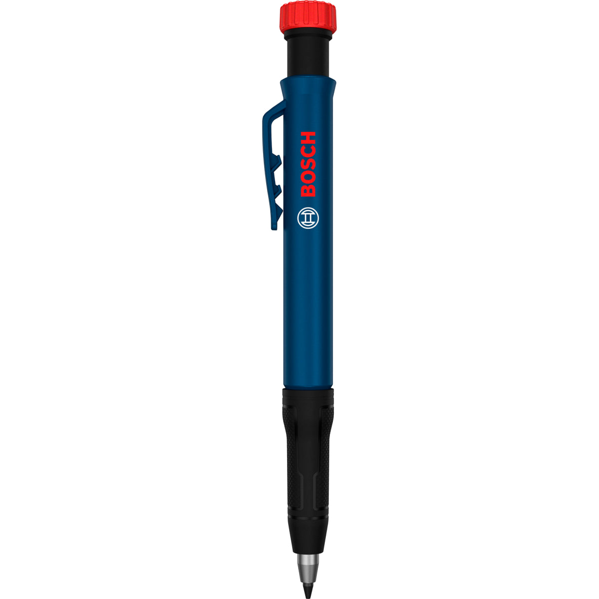 Bosch Tieflochmarker Bleistift mit integriertem Spitzer, inkl. einer HB Graphit-Mine 2,8 x 120 mm
