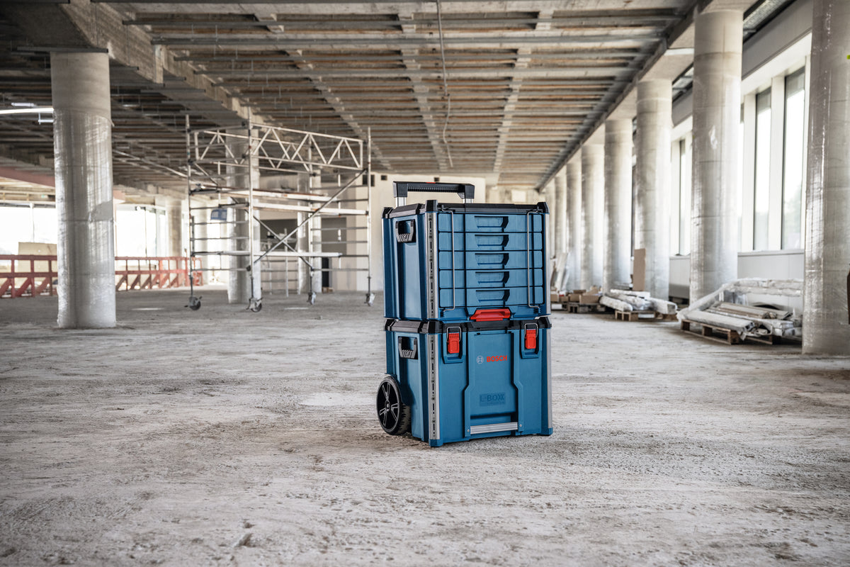 Bosch PRO L-BOXX Contractor 476 Drawer 5 Koffersystem mit 5 Schubladen (432 x 559 x 476 mm, volle Kompatibilität mit L-BOXX & ProClick System)