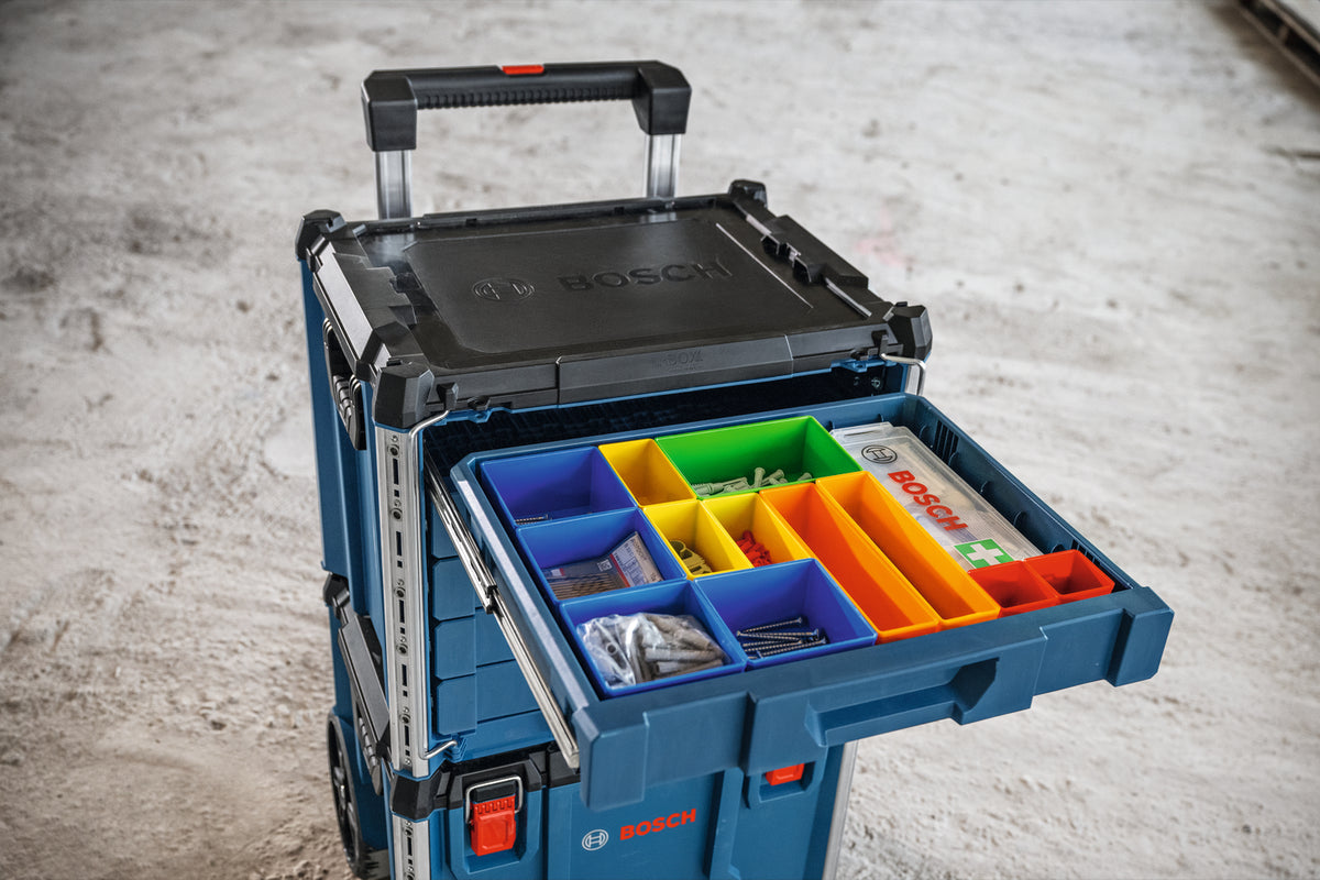 Bosch PRO L-BOXX Contractor 476 Drawer 5 Koffersystem mit 5 Schubladen (432 x 559 x 476 mm, volle Kompatibilität mit L-BOXX & ProClick System)