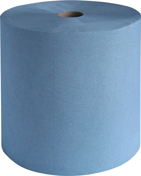 Putztuchrolle profix® durex plus L.ca.380 mmxB.ca.360 mm blau 3-lagig, perforiert
