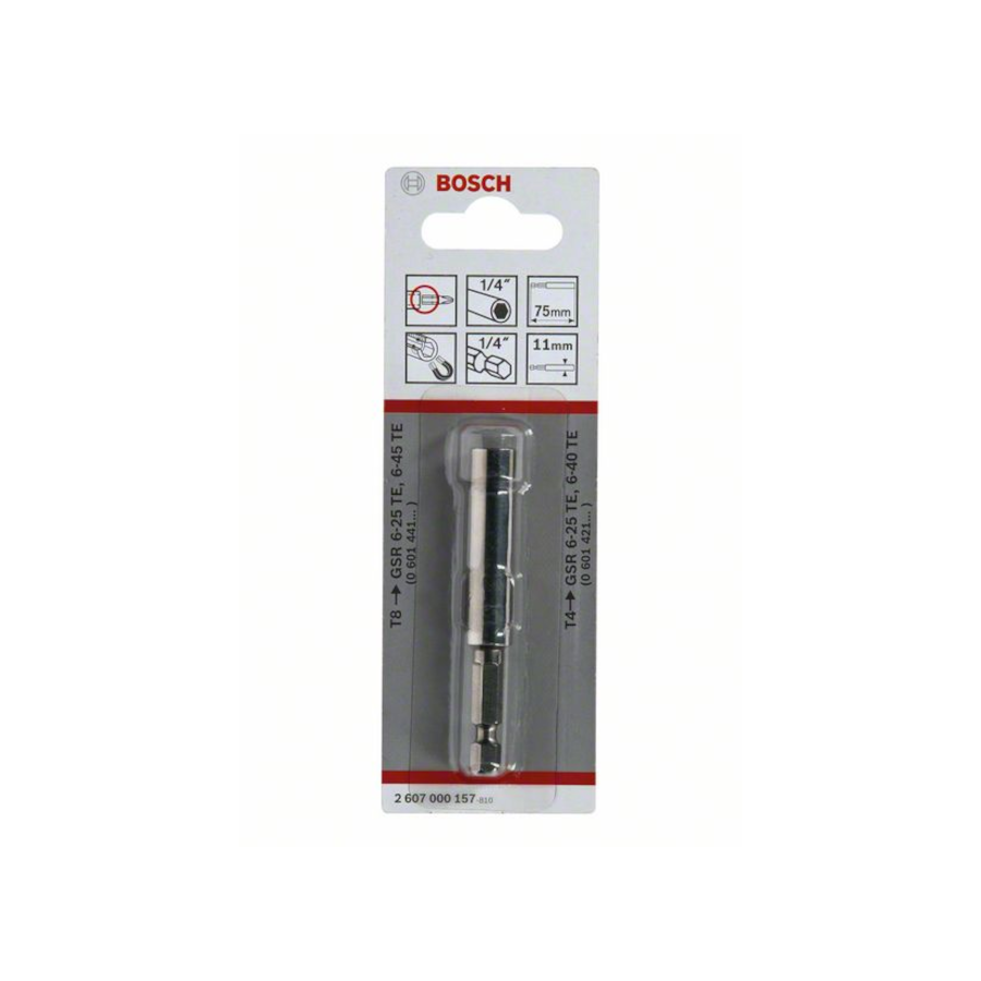 Bosch Universalhalter / Bithalter 75 mm 1/4" mit Magnet