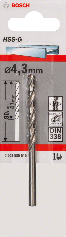 Bosch HSS-G Metallbohrer Ø 1 - 13 mm