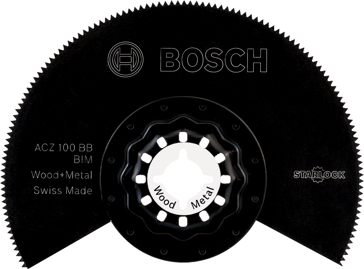 Bosch Segmentsägeblatt BiM ACZ 100 BB für Holz, Metal und Kunststoff
