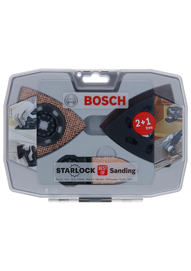 Bosch Starlock-Set Best of Sanding AVZ 93 G/AVZ 90 RT6/AVZ 32 RT4 und inkl Schleifblatt K240 6 tlg.