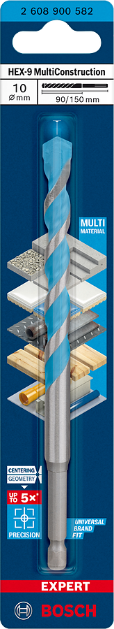Bosch Professional Expert HEX-9 MultiConstruction Bohrer Ø 10x90x150 mm