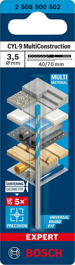 Bosch Expert CYL-9 MultiConstruction Bohrer Ø 3.5x40x70 mm