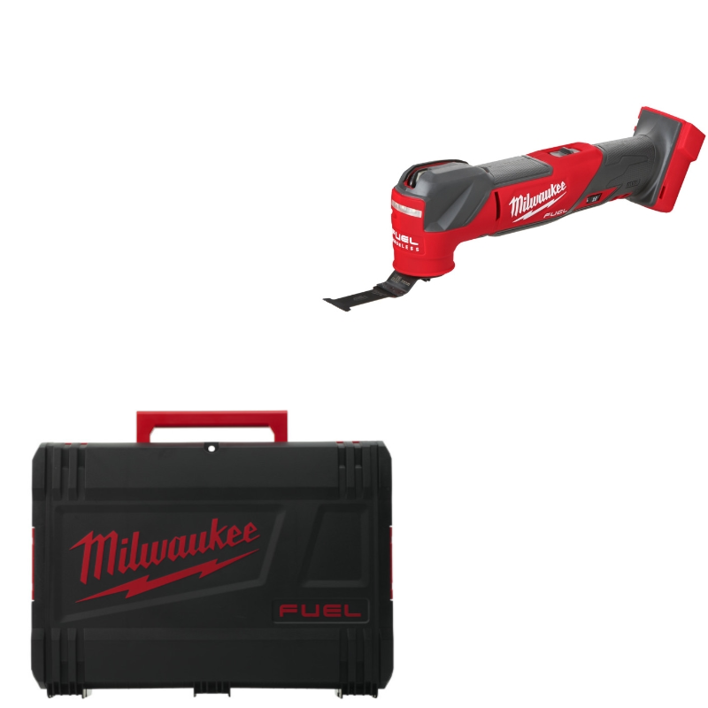 Milwaukee Akku-Multitool M18 FMT-0X (Oszillationswinkel: 2,1°, FIXTEC Schnellwechselsystem inkl. Universal-Adapter, ohne Akku in HD Box)