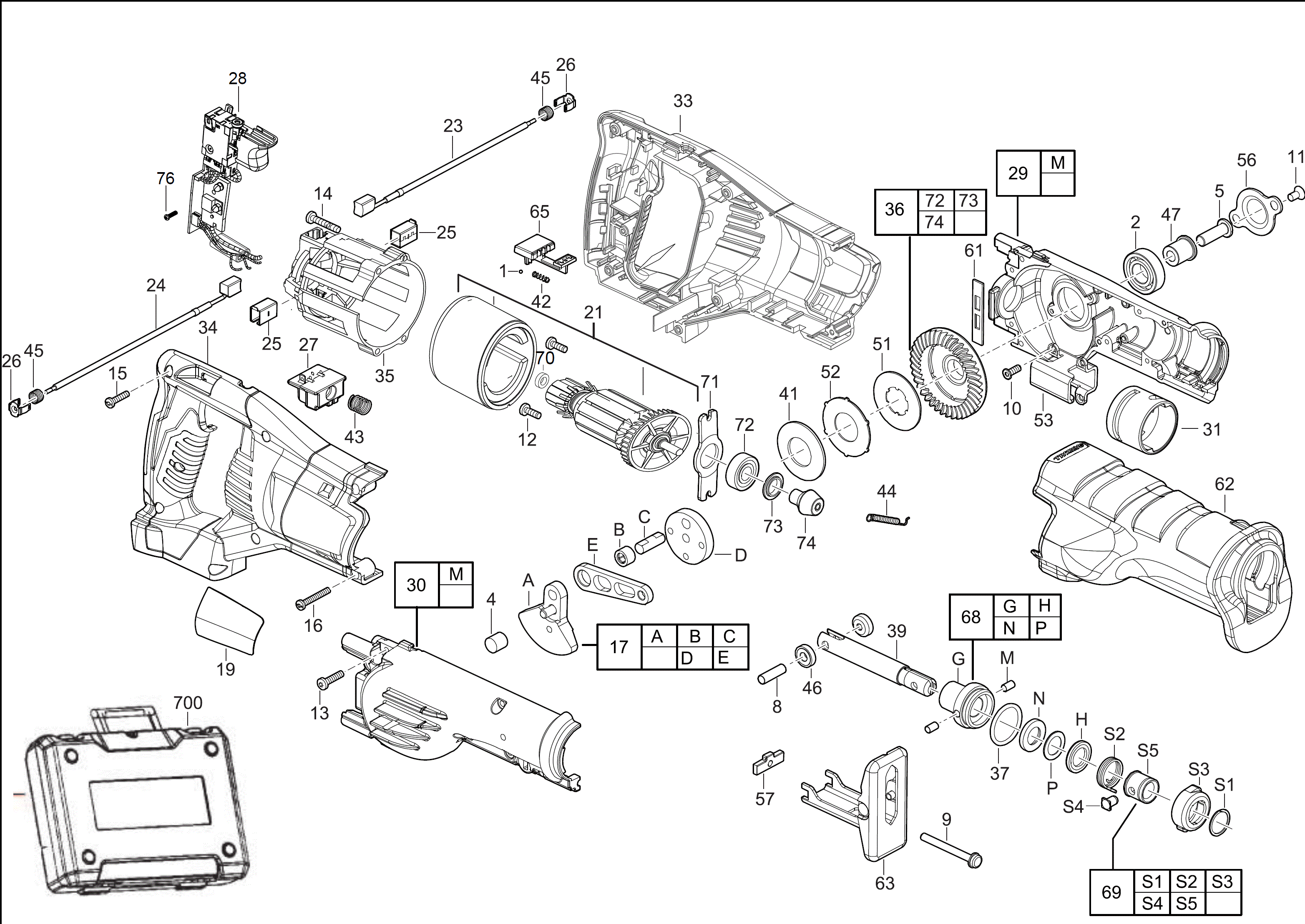 Ersatzteile für HD18 SX