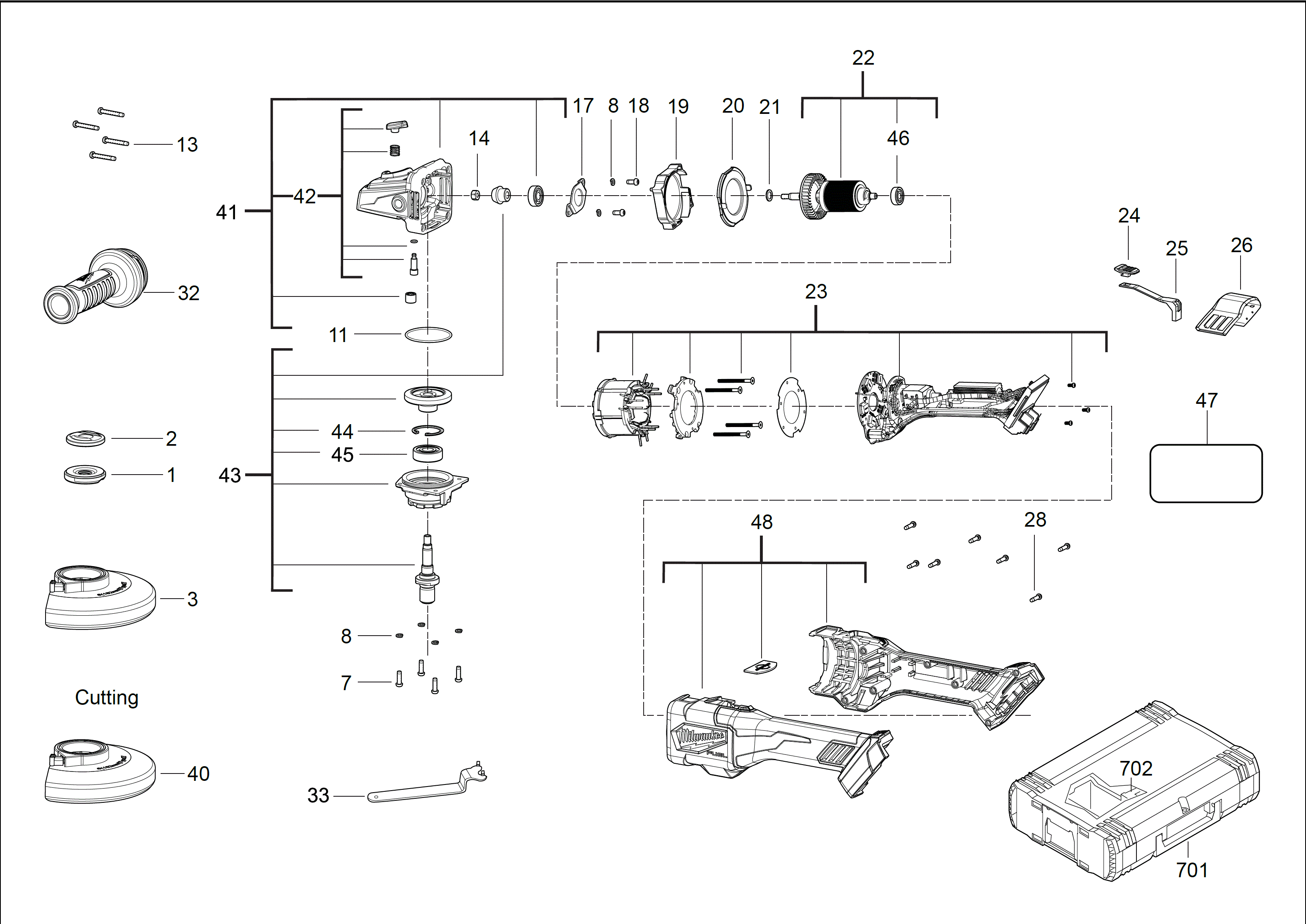 Ersatzteile für M18 FHSAG125XB