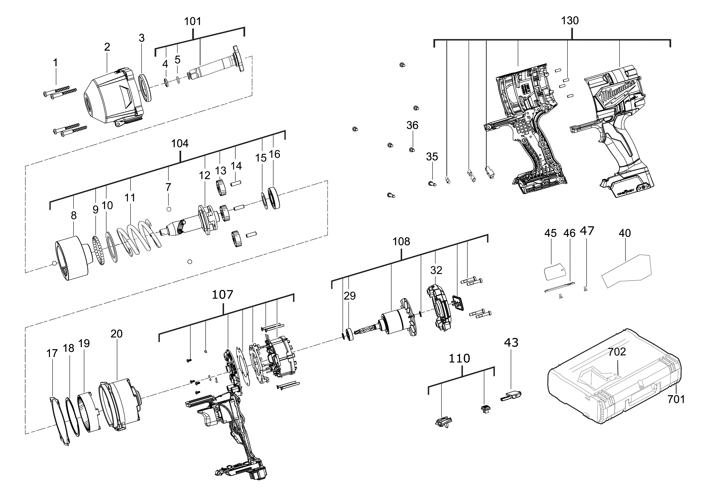 Ersatzteile für M18 ONEFHIWF12E