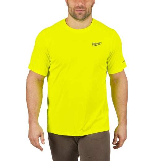Milwaukee® Workskin Funktions-T-Shirt mit UV-Schutz UPF 50+ WW SS gelb in der Größe S/M/L/XL/XXL