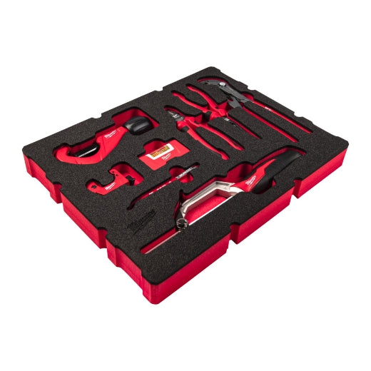 Milwaukee® Einlage für Packout Koffer mit Schubladen Sanitär-Werkzeug Handwerkzeug 8 tlg.