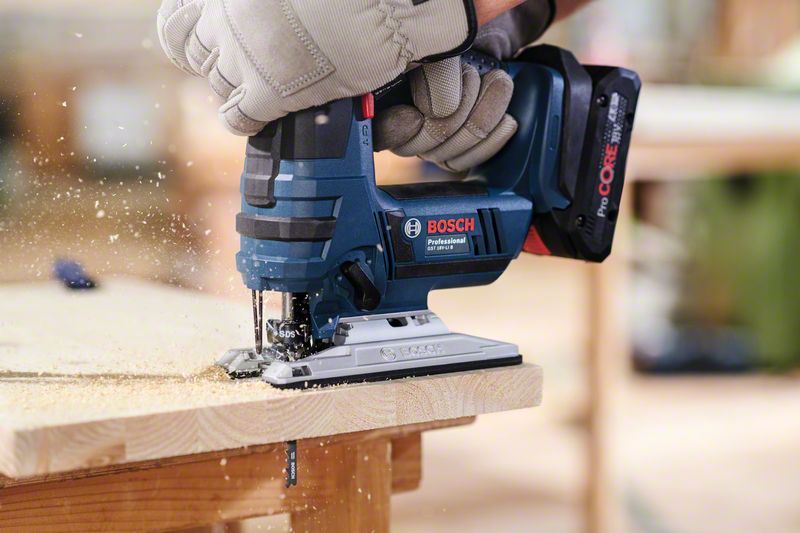 Bosch Stichsägeblatt T 144 D (5er-Pack, Speed for Wood, Schnelle Schnitte in Weichholz, T-Schaft)
