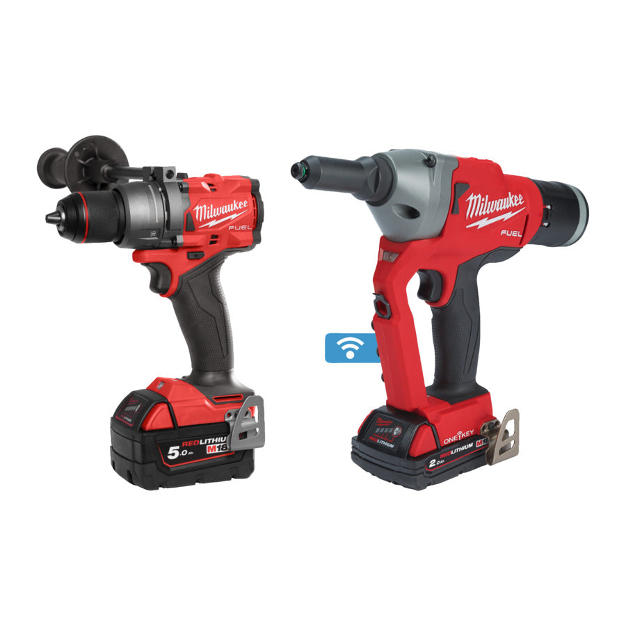 Milwaukee M18 ONEPP2V-524X Schlagbohrschrauber + Nietgerät