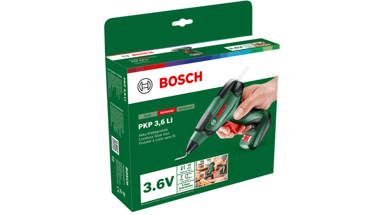 Bosch Akku-Heißklebepistole PKP 3.6 LI inkl. Kleber (0603264600)