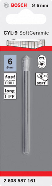 Bosch Professional CYL-9 Ceramic Fliesenbohrer 6x80 mm