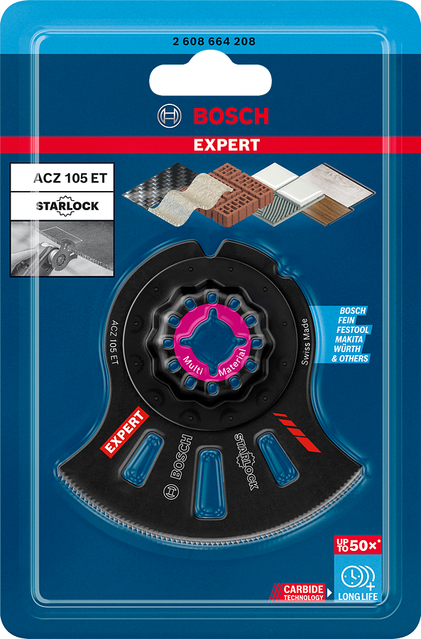 Bosch Expert Starlock MultiMaterial Segmentsägeblatt ACZ 105 ET (2608664208)