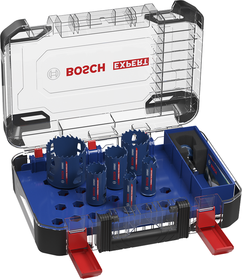 Bosch Expert Tough Material Lochsäge-Set Ø 22/25/35/40/51/68 mm in Box 9 tlg 82608900446
