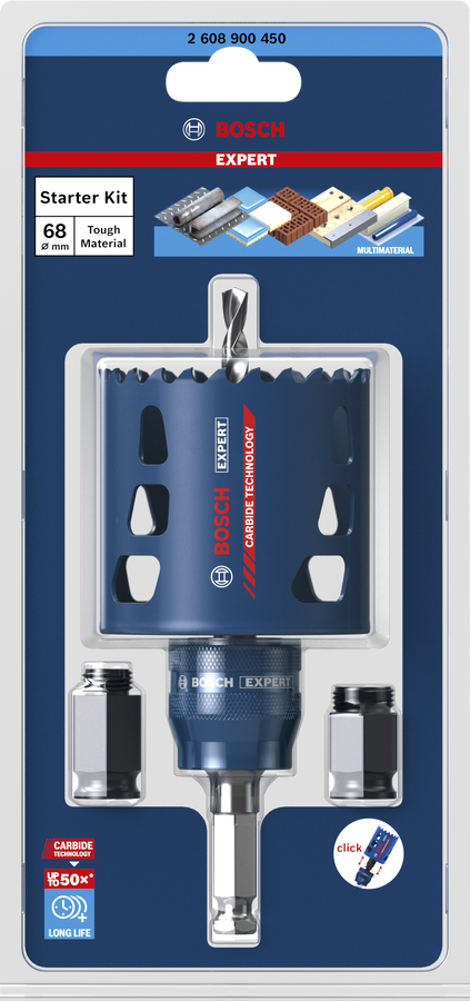 Bosch Expert Tough Material Lochsäge-Starter Set Ø 68 x 60 mm (2608900450)