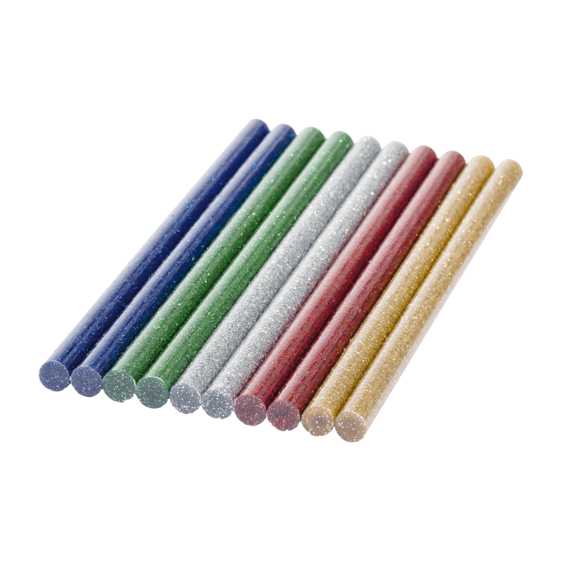 Bosch Heißklebesticks 7x150 mm bunt Glitter 60 g 10 Stk. (2609256D31)