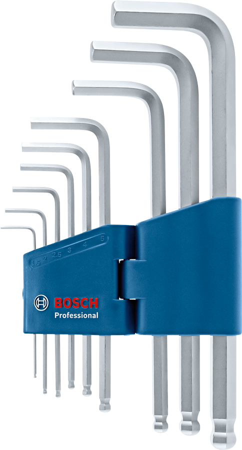 Bosch Innensechskantschlüssel Set Hex 9 tlg. (1600A01TH5)