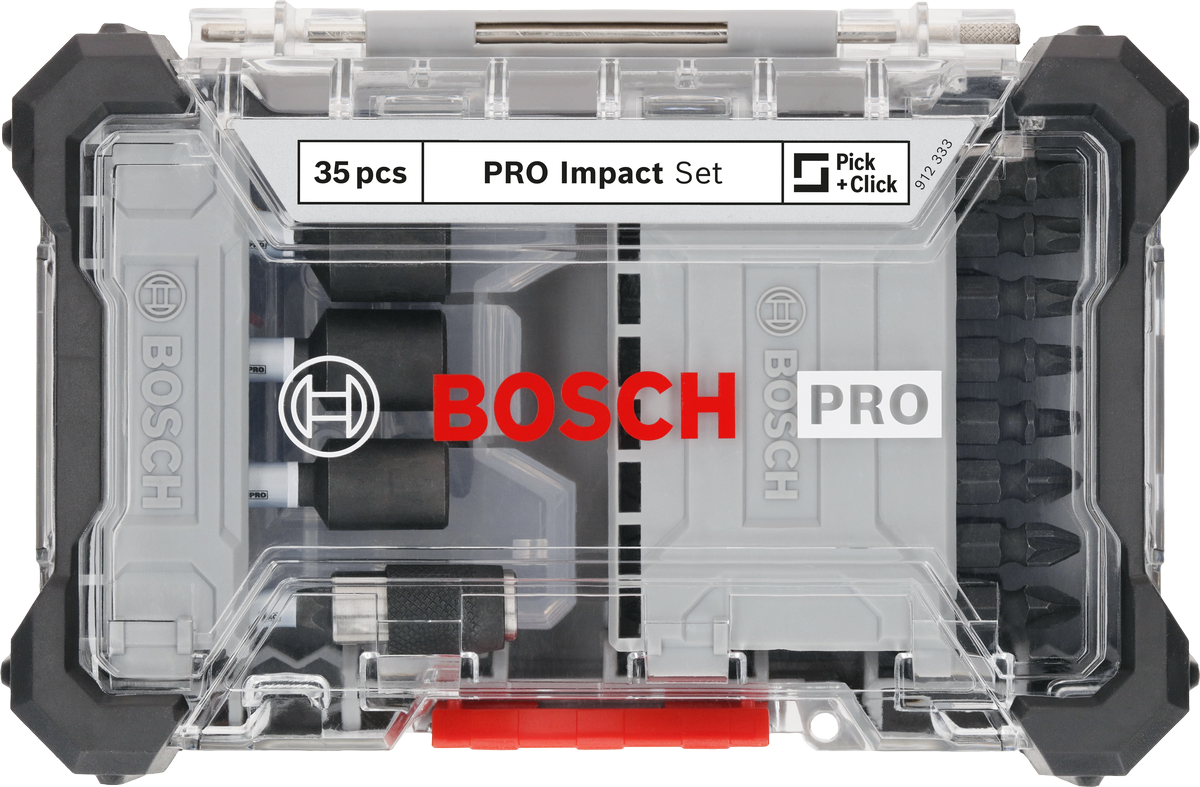 Bosch PRO Impact Schrauberbits Set in Kassette 35 tlg. (2608521U77)