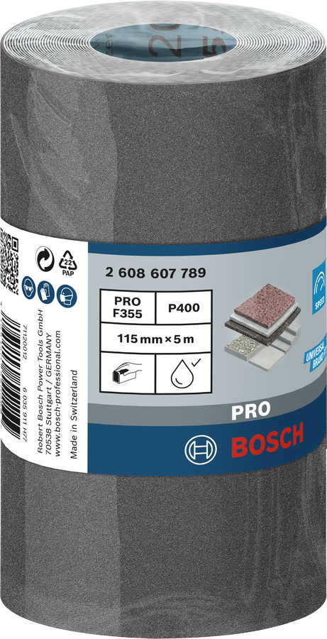 Bosch PRO Schleifrolle C355 115 mm x 5 m G400 (2608607789)