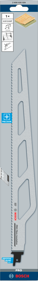 Bosch Pro Saebelsaegeblatt 1,5 x 45 x 400 mm Fibre Insulation S 2013 AWP wellengeschliff (2608635529)
