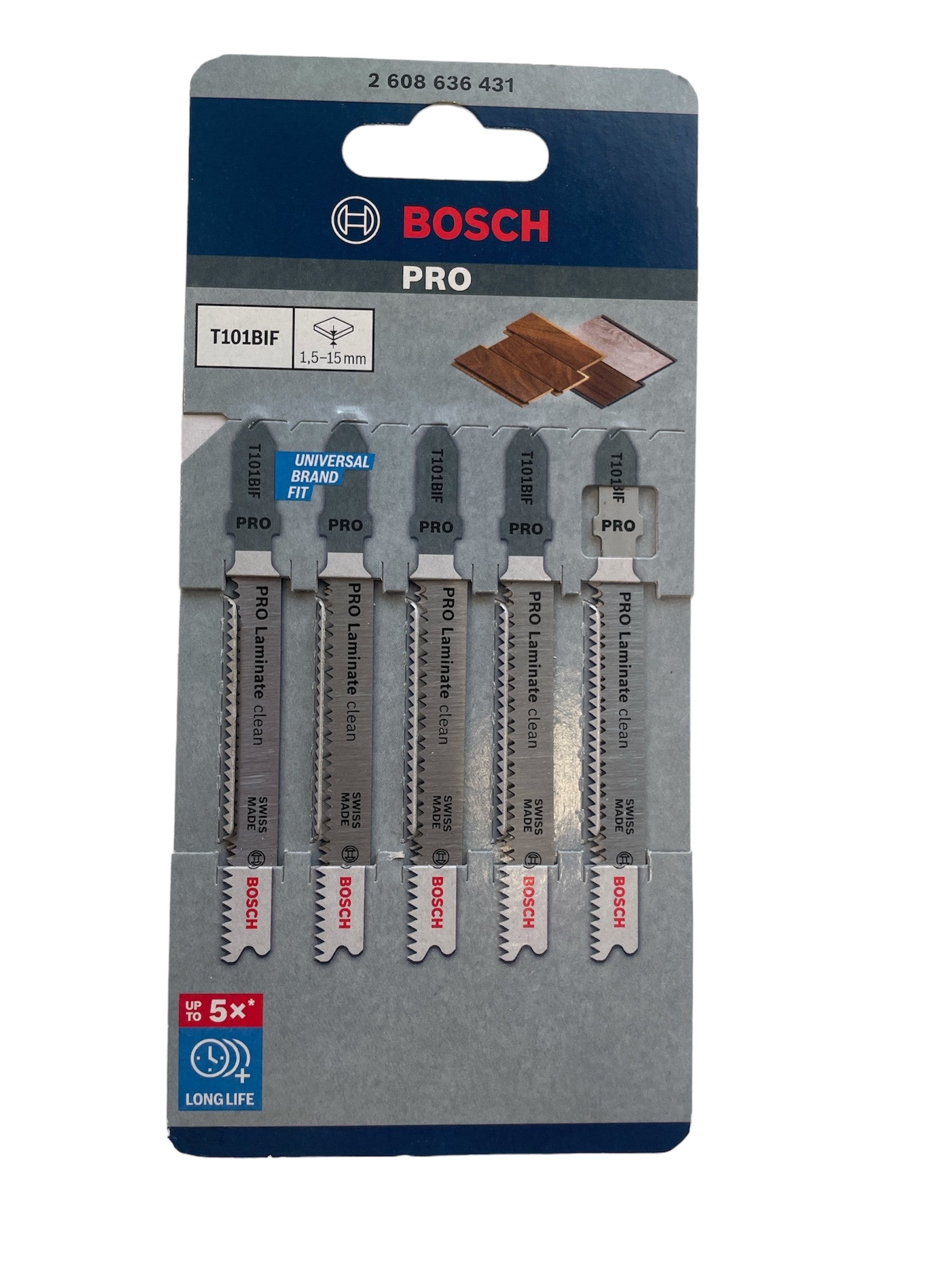 Bosch Pro Stichsägeblatt T 101 BIF Laminate Clean (2608636431)