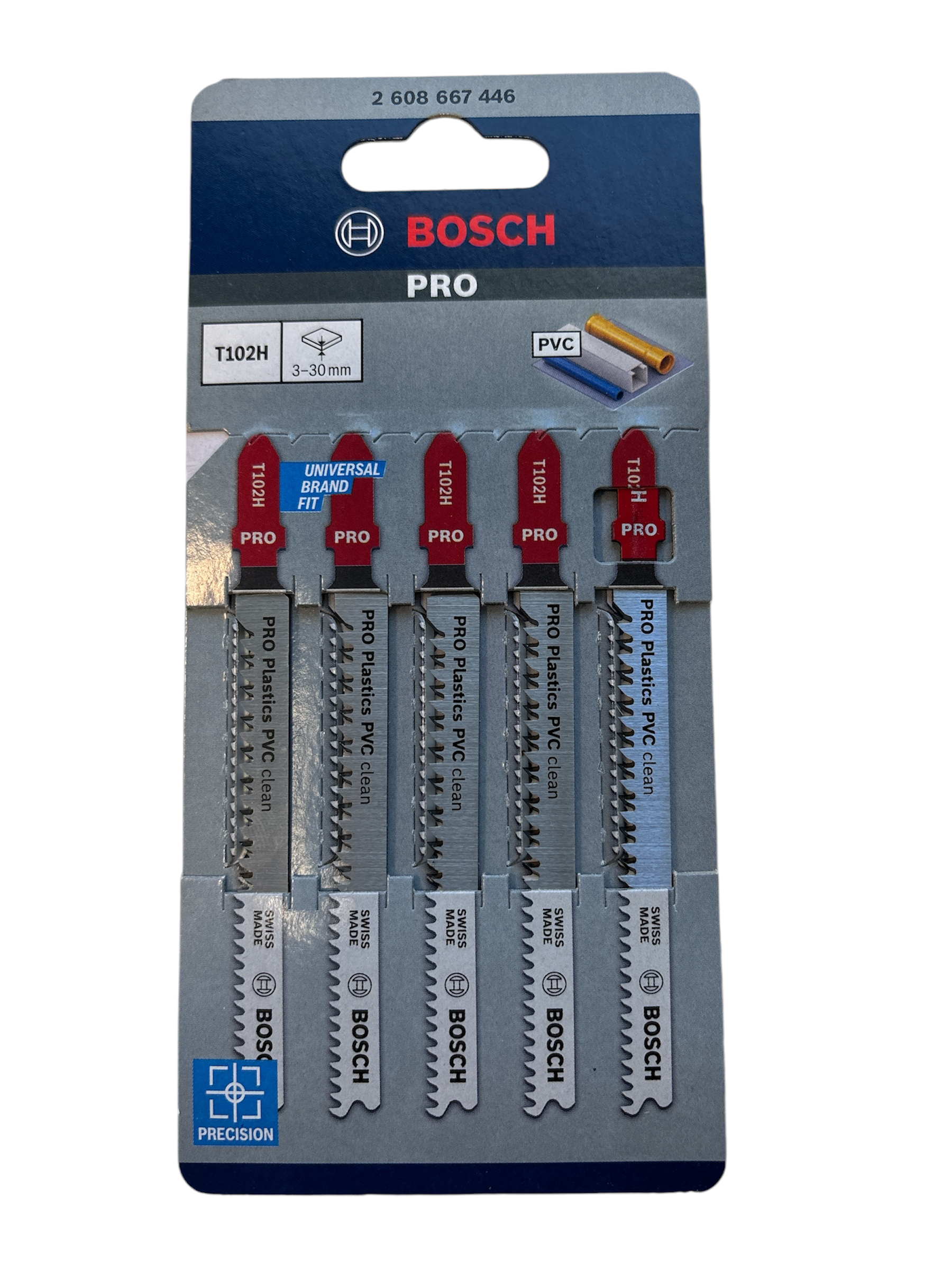 Bosch Pro Stichsägeblatt T 102 H Pastics PVC clean (2608667446)