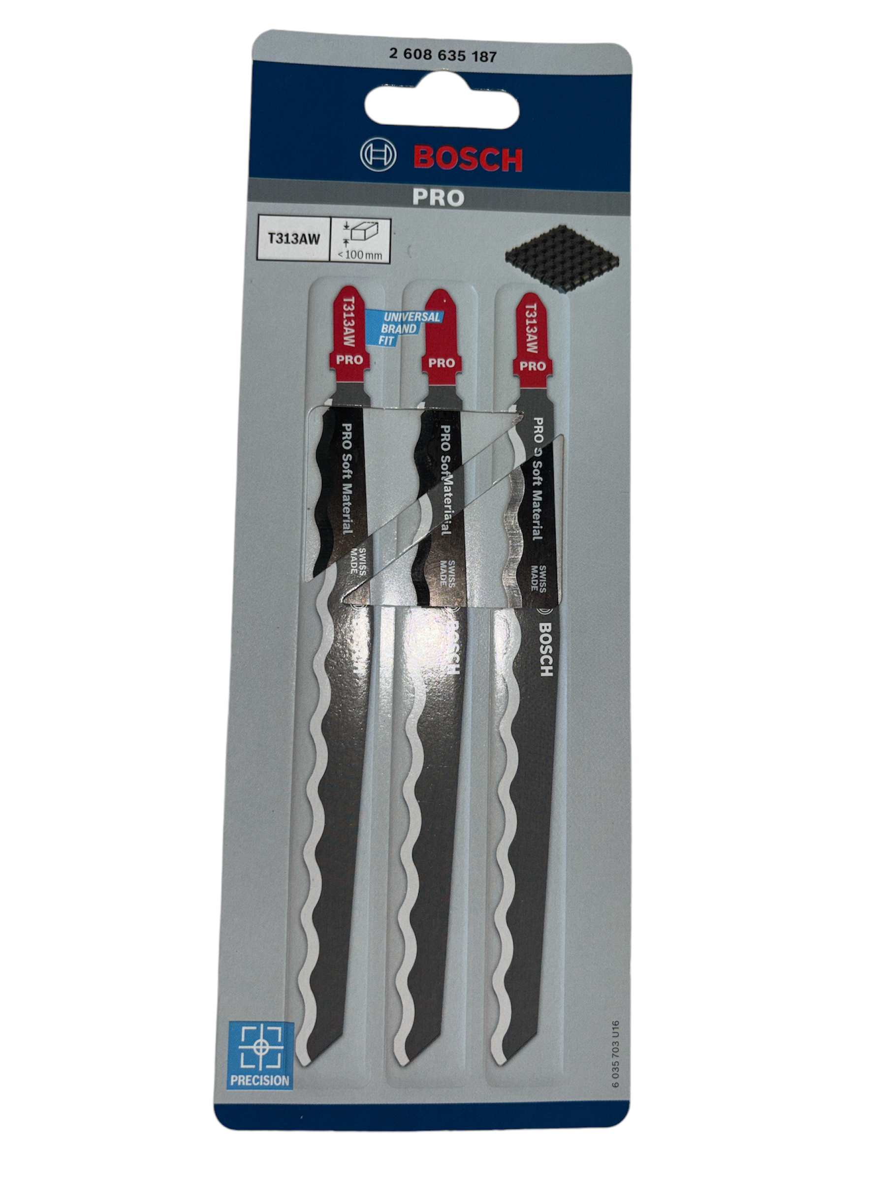 Bosch Pro Stichsägeblatt T 313 AW Soft Material (2608635187)